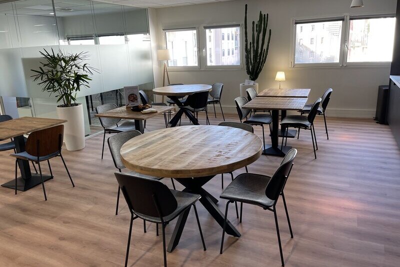 Espace de restauration de l'agence BlueMarketing Nantes