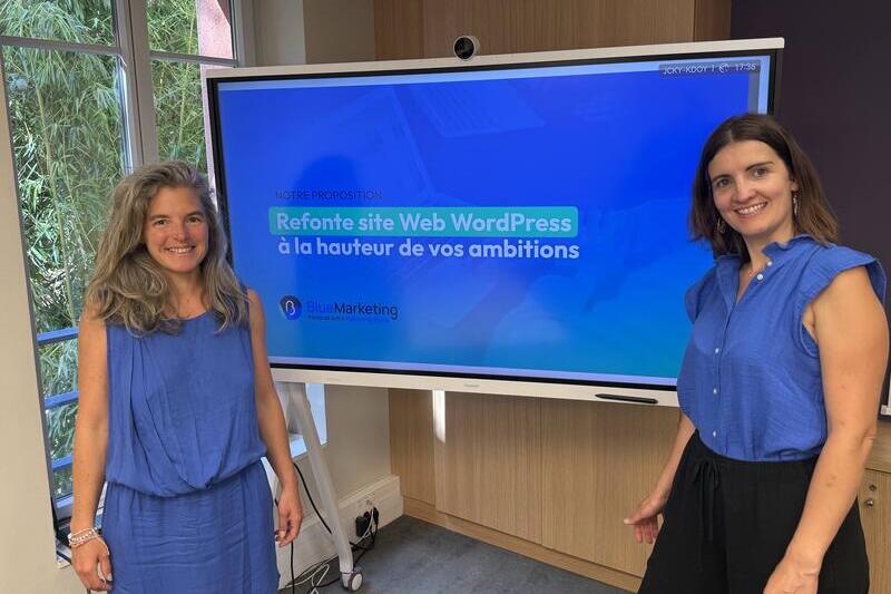 Marianne et Pauline de l'agence BlueMarketing de Toulouse